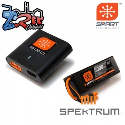 Spektrum Smart LiPo 5000mAh 7.4V 2S 30C Hardcase IC3 + S120 20W