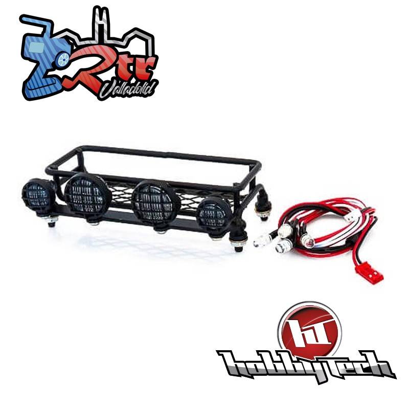 Conjunto de barras de techo de metal con faros LED - 65x105x40 mm