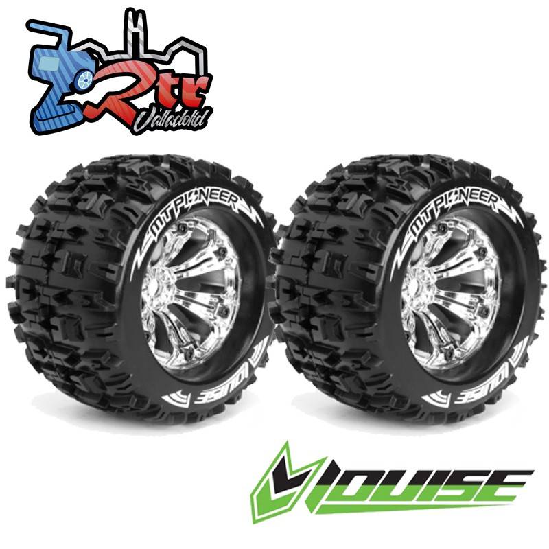 Ruedas 17mm Monster 1/8 Louise MT-PIONEER 0 Outset Pegadas Rellenas