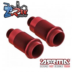 Cuerpo del amortiguador aluminio Rojo Arrma AR330476