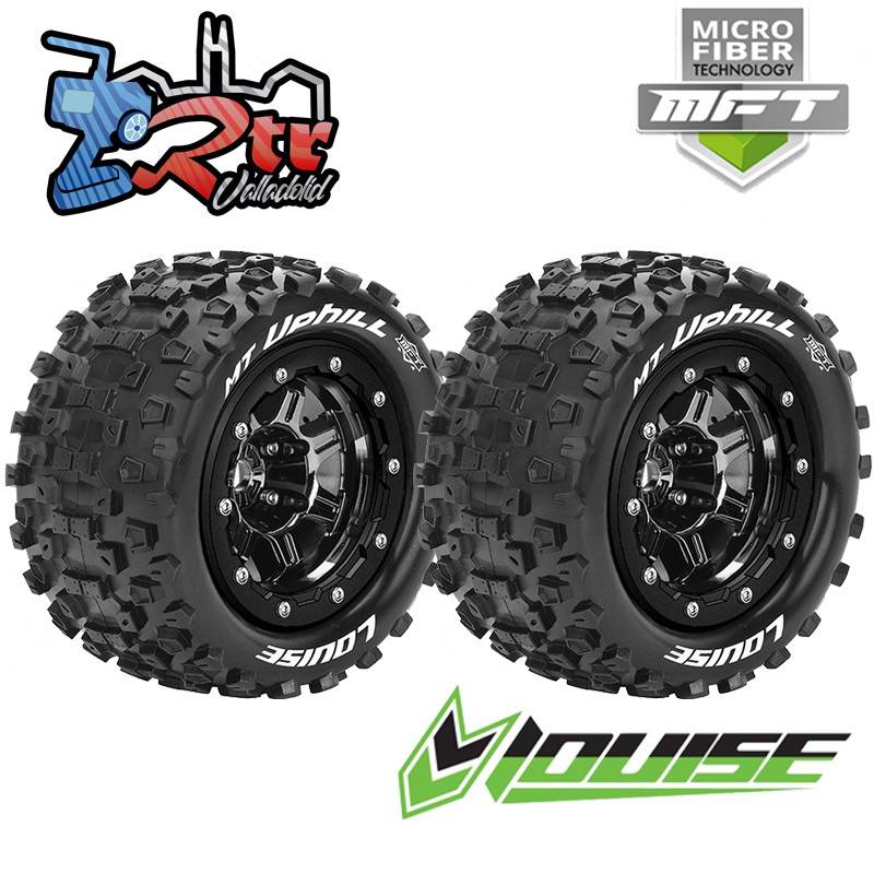 Ruedas Louise 17mm Monster MFT-1/10 MT-UPHILL 1/2 Outset Pegadas Rellenas LR-T3330SBC
