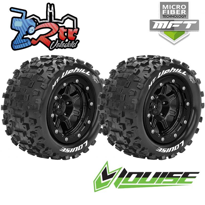 Ruedas 17mm Monster 1/10 Louise MFT-MT-UPHILL 1/2 Outset Pegadas Rellenas L-T3330SB