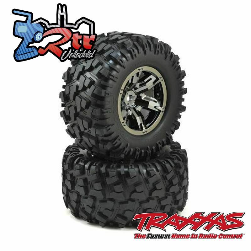 Ruedas X-Maxx pegadas Ensambladas Traxxas X-Maxx TRA7772A Cromo Negro