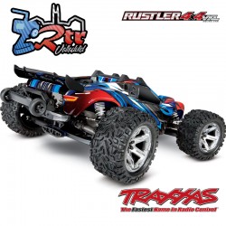 Traxxas Rustler VXL 4x4 Brushless TSM Truggy Azul RTR