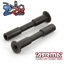 Postes de Direccion en Acero Negro 3x45mm Arrma AR340066
