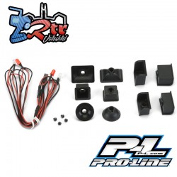 Kit universal de luces delanteras y traseras LED para Rock Crawling Bodies