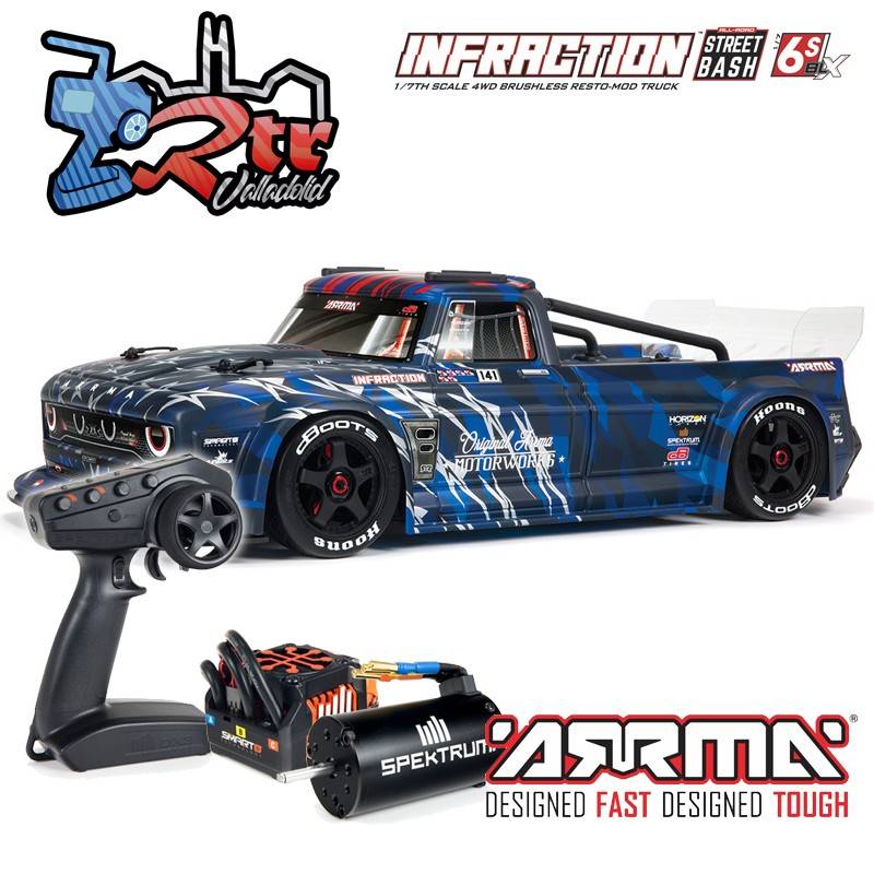 Arrma Infraction 1/7 Todos los caminos Brushless BLX 6s RTR Azul