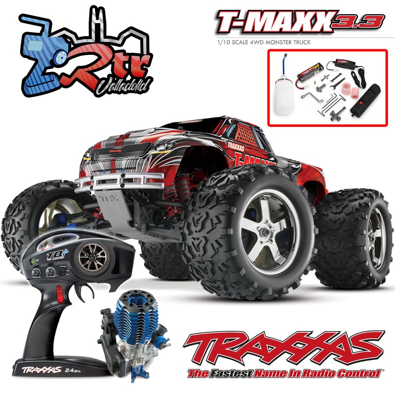 Traxxas Nitro T-Maxx 3.3 TQi TSM RTR 1/10 4wd Rojo