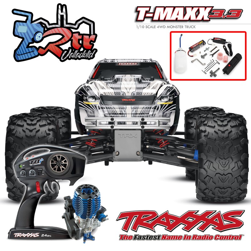 Traxxas Nitro T-Maxx 3.3 TQi TSM RTR 1/10 4wd Blanco