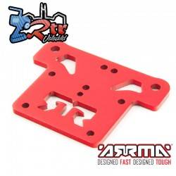 Placa Superior Aluminio Roja Arrma AR320195