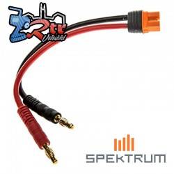 Cable de carga IC3 6" bananas 4mm Spektrum SSPMXCA304