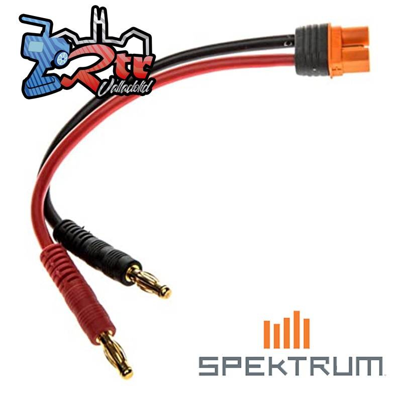 Cable de carga IC3 6" bananas 4mm Spektrum SSPMXCA304