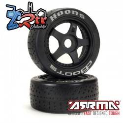 Ruedas Arrma 17mm dBoots Hoons 42/100 Plata 2.9 5 Spokes...
