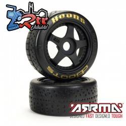 Ruedas Arrma dBoots Hoons 42/100 Oro 2.9 5 Spokes Pegadas 17mm ARA550071