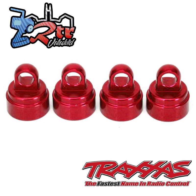 Tapones de Amortiguador aluminio Rojo Traxxas TRA3767X