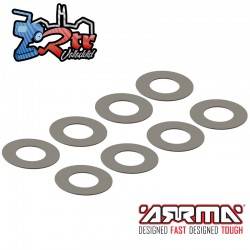 Cuñas de ajuste 6.2x11.9x0.3mm 8 Unidades Arrma ARA709060