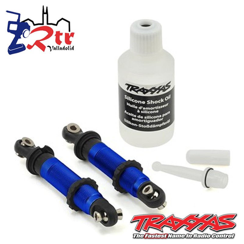 Amortiguadores Traxxas GTS Aluminio Azul Cortos TRX-4 TRA8260A