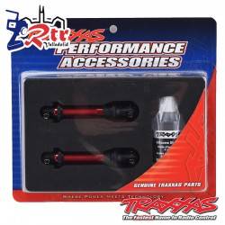 Amortiguadores Traxxas GTS Aluminio Rojo Cortos TRX-4 TRA8260R