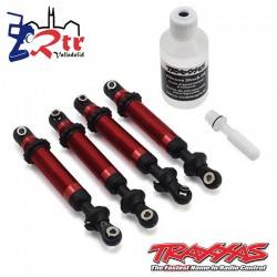 Amortiguadores Traxxas GTS Aluminio Rojo TRX-4 TRA8160R