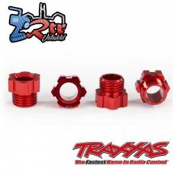 Tuerca de eje corto Traxx Traxxas Aluminio Rojo TRA8886R