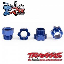 Tuerca de eje corto Traxx Traxxas Aluminio Azul TRA8886X