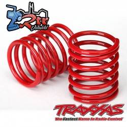 Resortes rojos tasa 3.7 Rojos Traxxas 4tec TRA8362