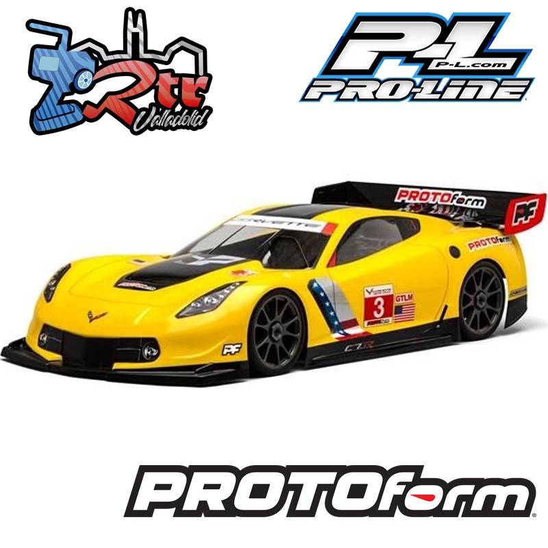 Carrocería transparente Corvette C7.R 1/8 PR1546-40 Protoform
