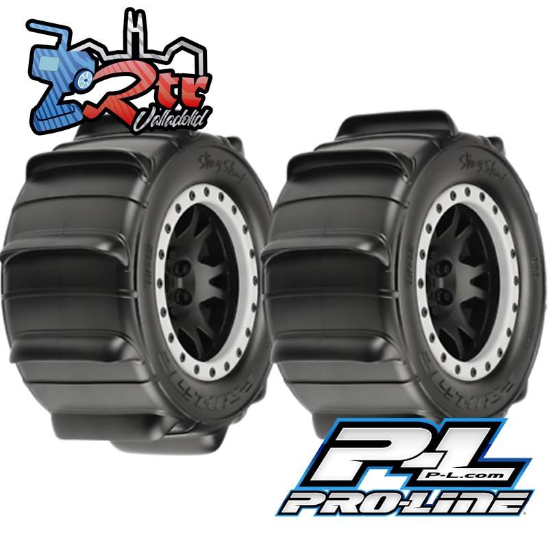 Ruedas Proline 4.3" X-Maxx  Sling Shot 24m Pro-Loc Sand PRO1014613