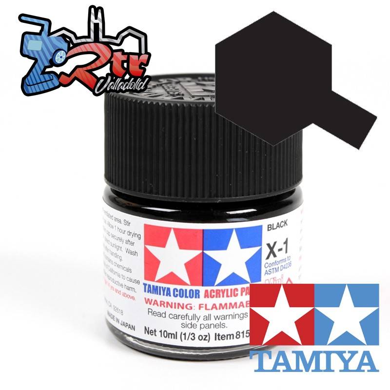 X-1 Pintura Acrilica Negro Brillante 10Ml Tamiya