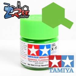 X-15 Pintura Acrílica Verde Palido brillante brillante 10Ml Tamiya