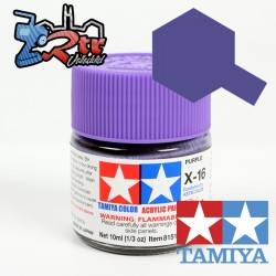 X-16 Pintura Acrílica Violeta brillante brillante 10Ml Tamiya
