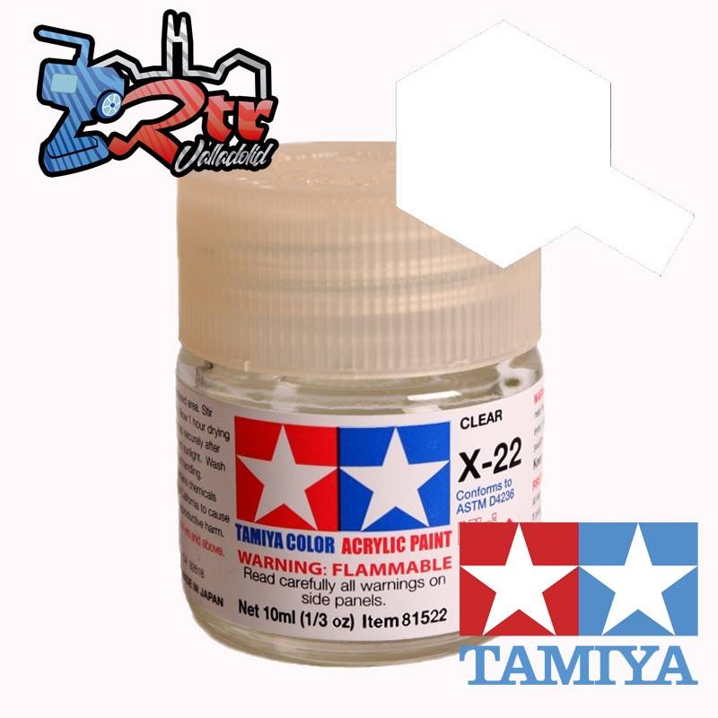 X-22 Pintura Acrílica Barniz Brillante 10Ml Tamiya