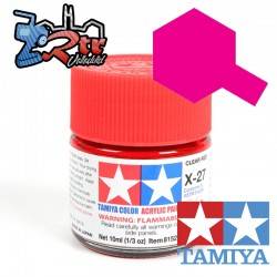 X-27 Pintura Acrílica Rojo Translucido 10Ml Tamiya