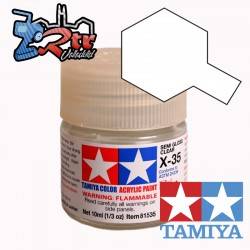 X-35 Pintura Acrílica Barniz satinado Translucido 10Ml Tamiya