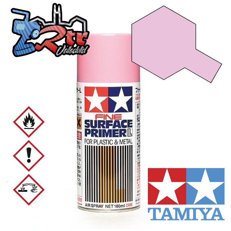 Spray Imprimación de superficie Rosa L Plásticos o Metal Tamiya