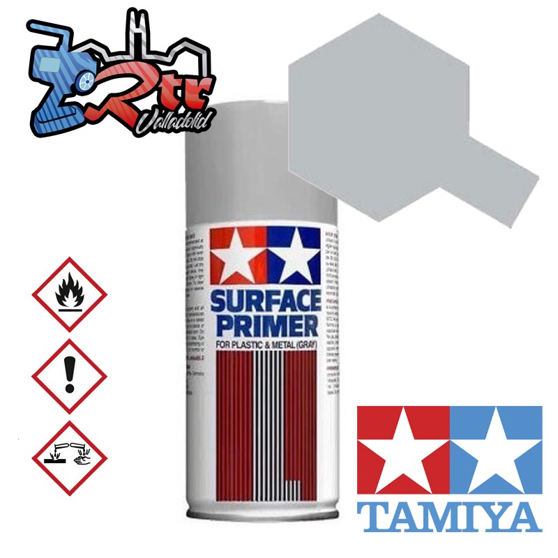Spray Imprimación de superficie Gris Suave Plásticos o Metal Tamiya