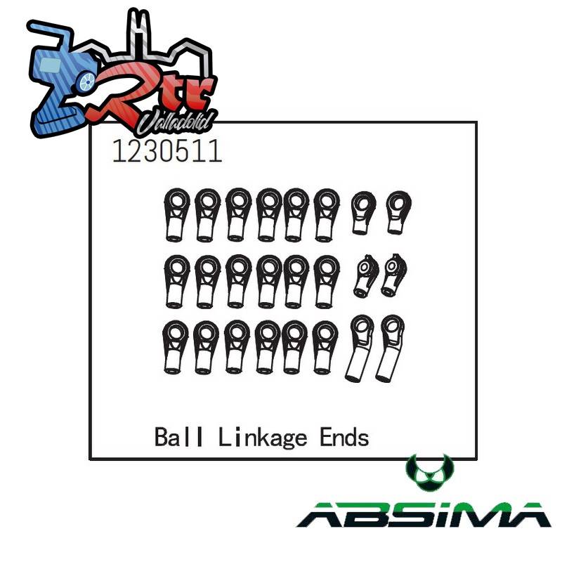 Juego de extremos de varillaje de bola Absima 1230511