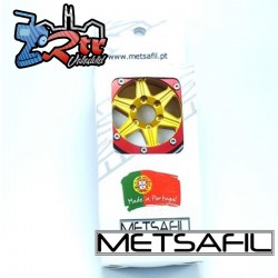 Llantas Metsafil 1.9 beadlock PT-Sixstar Oro/Rojo (2 Unidades)