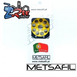 Llantas Metsafil 1.9 beadlock PT-Gum Oro/Negro (2 Unidades)