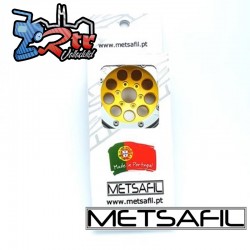Llantas Metsafil 1.9 beadlock PT-Gum Oro/Plata (2 Unidades)