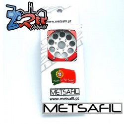Llantas Metsafil 1.9 beadlock PT-Gum Plata/Rojo (2 Unidades)