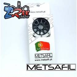 Llantas Metsafil 1.9 beadlock PT-Gear Negro/Plata (2 Unidades)