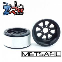 Llantas Metsafil 1.9 beadlock PT-Gear Negro/Negro (2 Unidades)