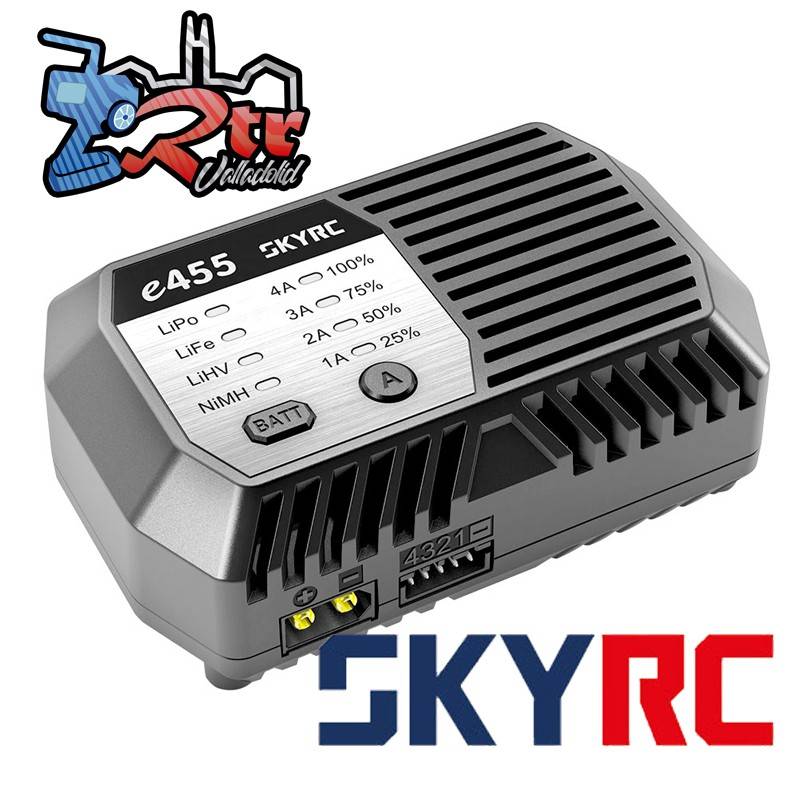 Cargador Lipo e455 AC NiMh 6-8 / LiPo 2-4s 1-4A 50W