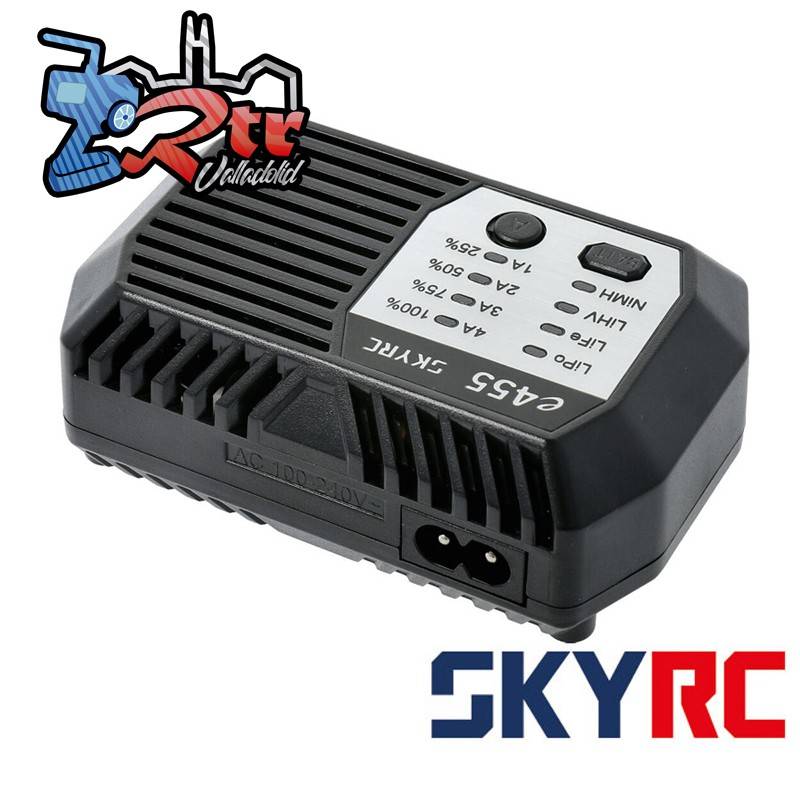 Cargador Lipo e455 AC NiMh 6-8 / LiPo 2-4s 1-4A 50W
