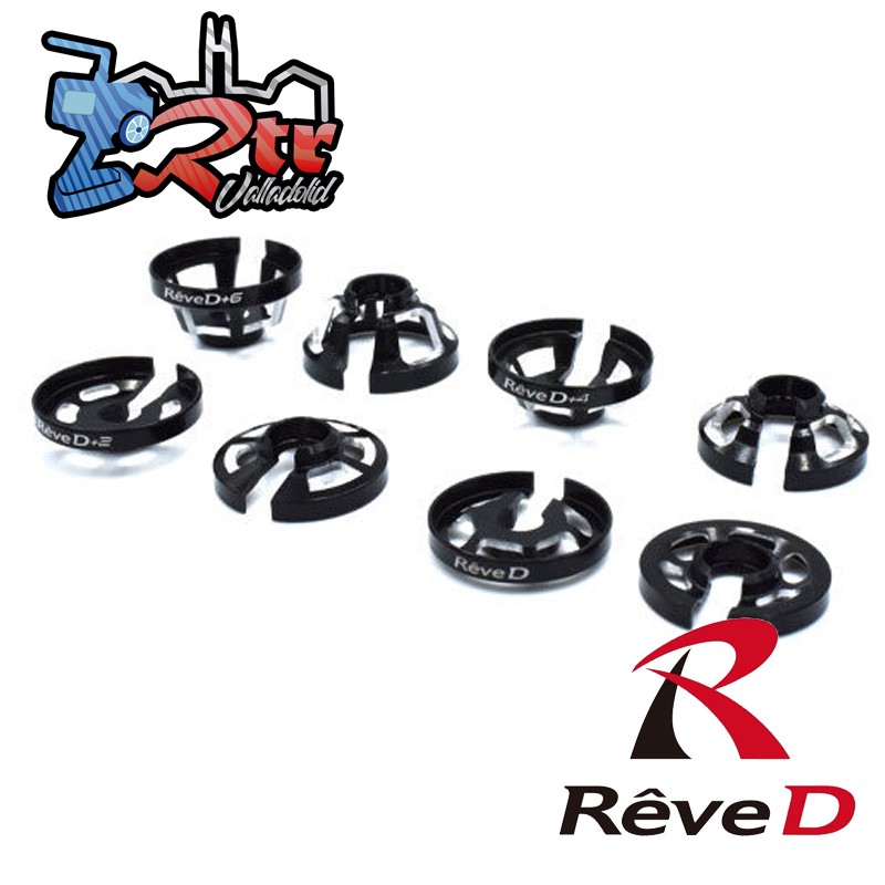 Retenedor de resorte de aluminio Reve D 4 mm (2 piezas) RD-007-4