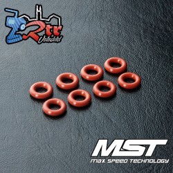 Junta tórica MST P4 roja (8 piezas) MST130025