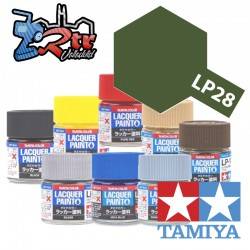 LP-28 Pintura Laca Verde Oliva Plano 10Ml Tamiya