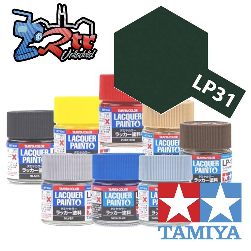LP-31 Pintura Laca Verde oscuro 2 Plano 10Ml Tamiya