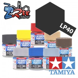LP-40 Pintura Laca Negro Metálico Brillante 10Ml Tamiya